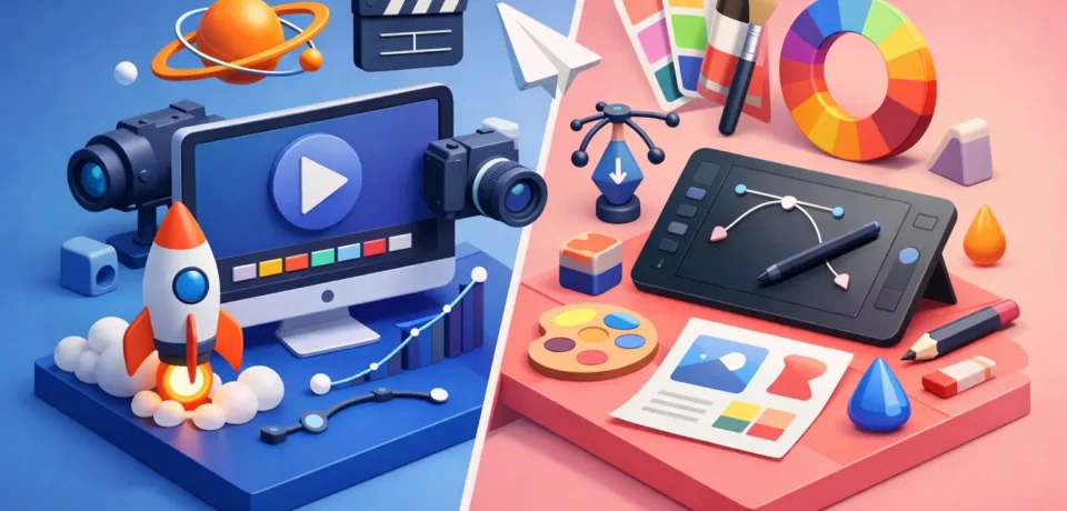 Motion Graphics vs Graphic Design Explained