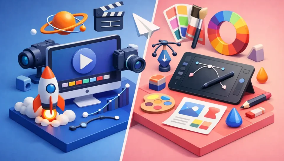 Motion Graphics vs Graphic Design Explained