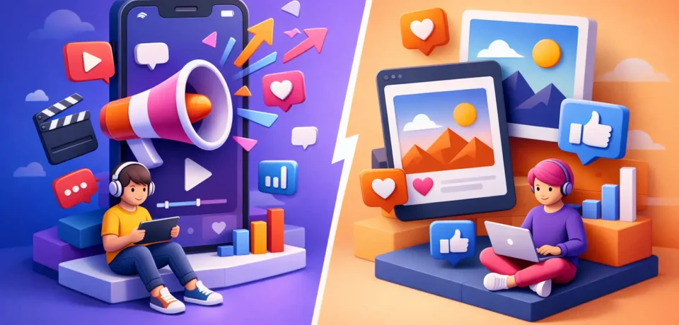 Social Video Versus Static Posts for Growth