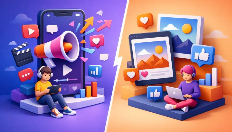 Social Video Versus Static Posts for Growth