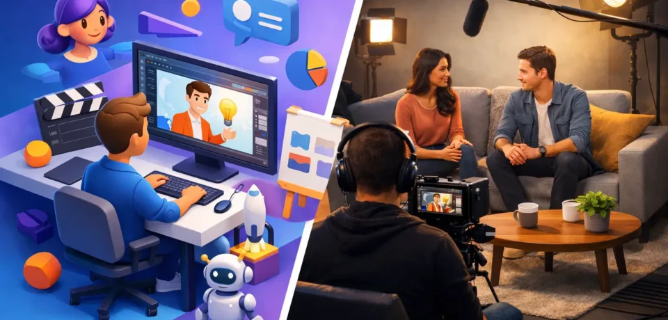 Animated Explainer Versus Live Action: Which Works?
