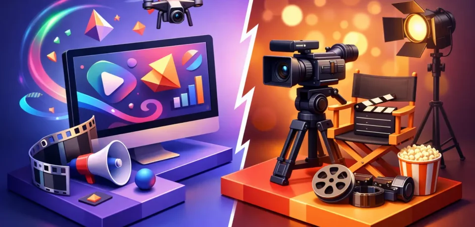Motion Graphics Versus Filmed Ads: Which Wins?